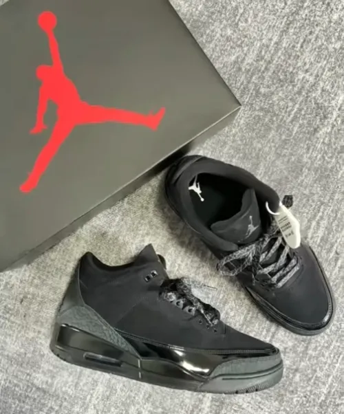 PK God Batch Air Jordan 3 Retro Black Cat 136064-002 review 