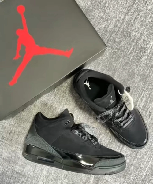 PK God Batch Air Jordan 3 Retro Black Cat 136064-002 review 