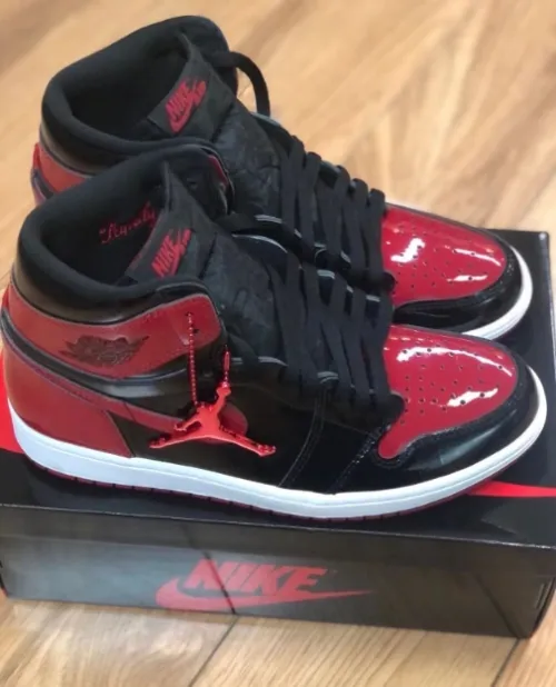 LJR Batch Air Jordan 1 High OG Bred Patent 555088-063 review 