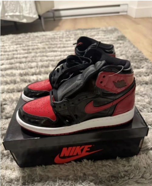 LJR Batch Air Jordan 1 High OG Bred Patent 555088-063 review 