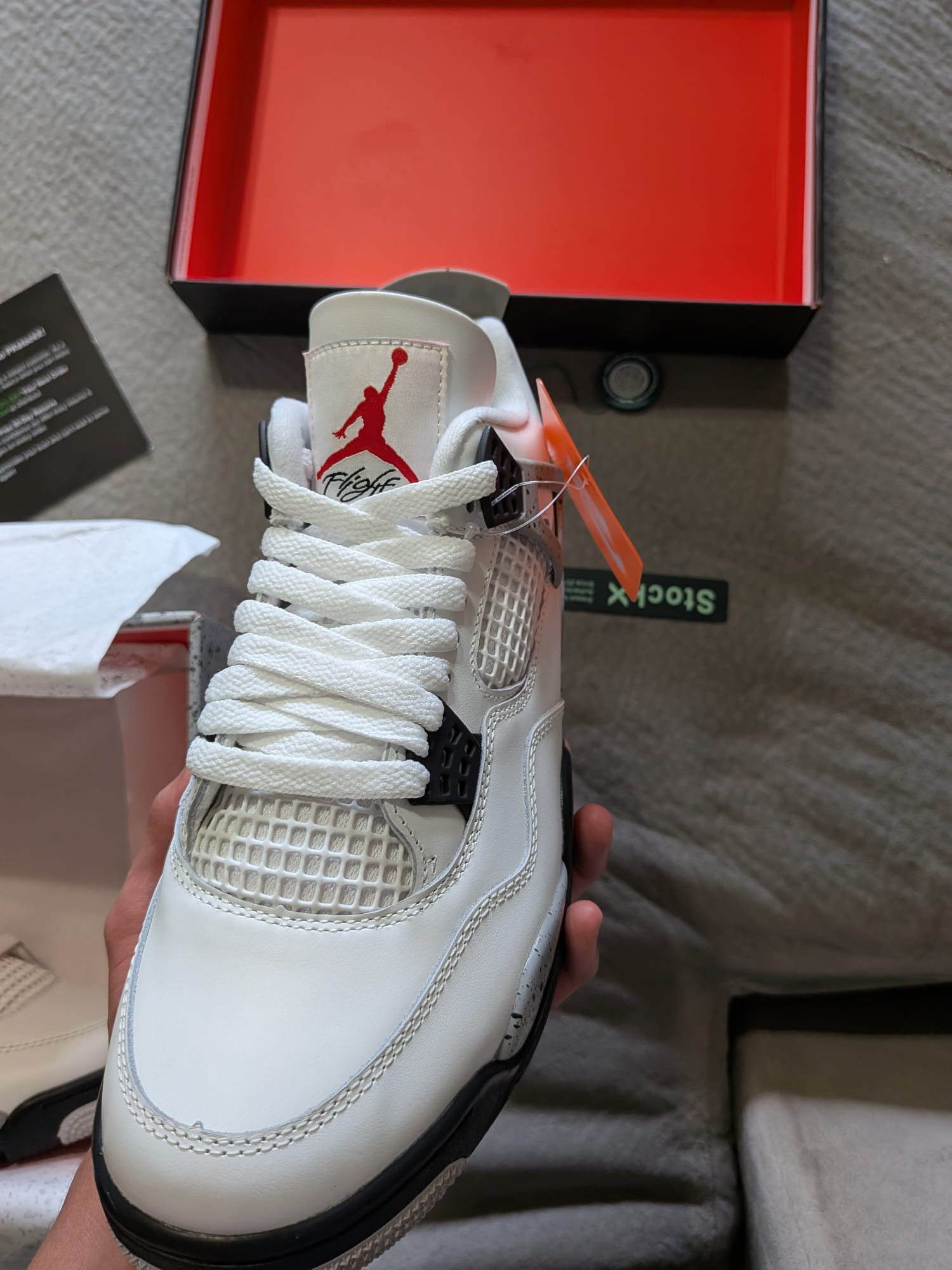 PK God Batch Air Jordan 4 Retro White Cement (2025) FV5029-100 review sky bradley 00