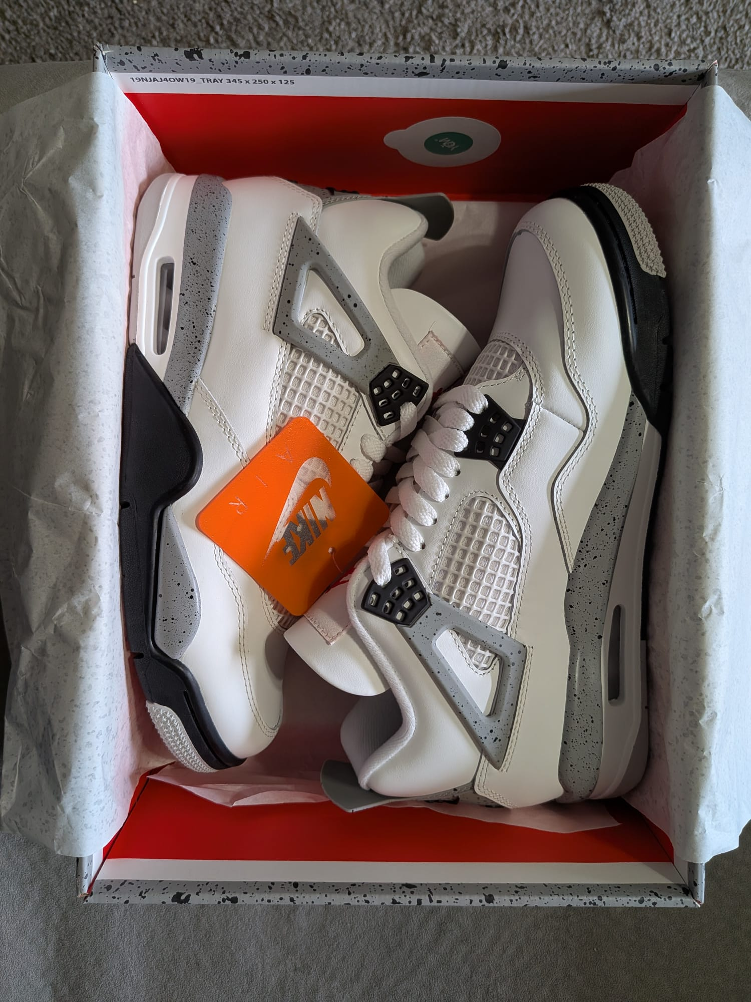 PK God Batch Air Jordan 4 Retro White Cement (2025) FV5029-100 review sky bradley 01