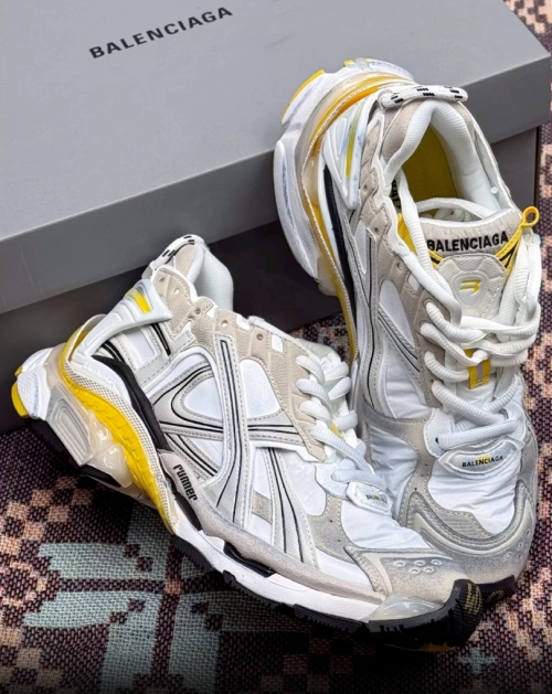 PK God Batch Balenciaga Runner Sneaker 'White Yellow' 772767 W3RNY 9170 review 