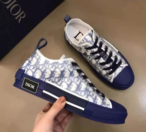 PK God Batch Dior B23 HT Oblique Transparency LOW T00962H565 White Blue review 