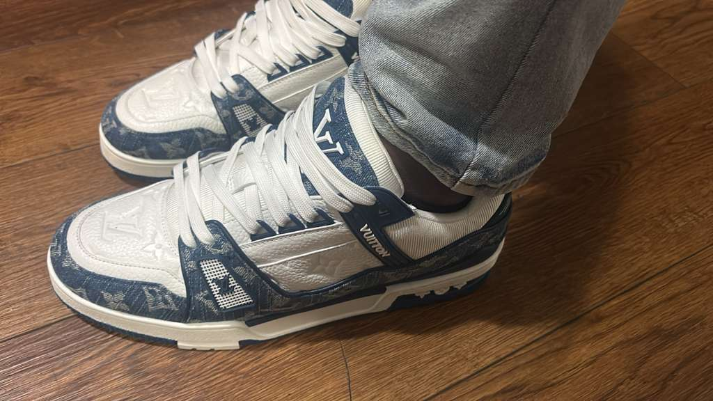 PK God Batch LOUIS VUITTON Trainer Cowboy Blue FD0291 review Shabir Ahmad 01