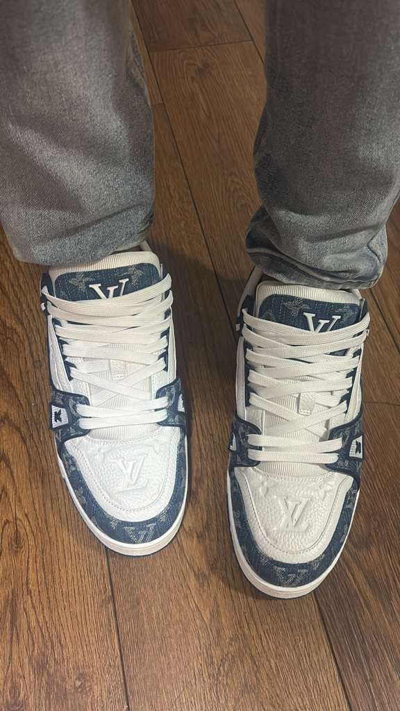 PK God Batch LOUIS VUITTON Trainer Cowboy Blue FD0291 review Shabir Ahmad 02