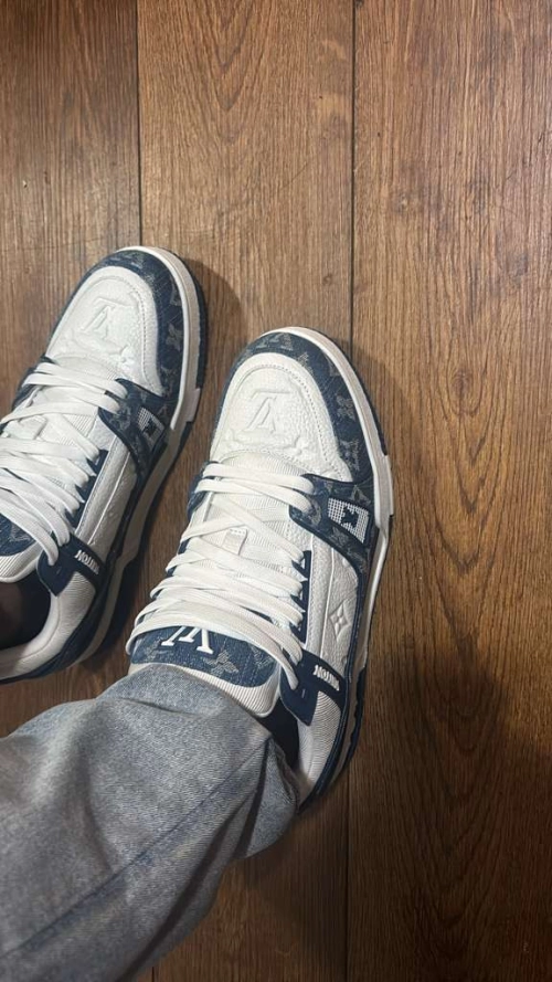 PK God Batch LOUIS VUITTON Trainer Cowboy Blue FD0291 review 