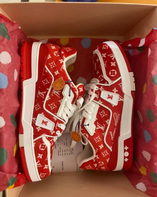 PK God Batch Louis Vuitton Louis Vuitton Trainer Red review Alan Bernal garcia