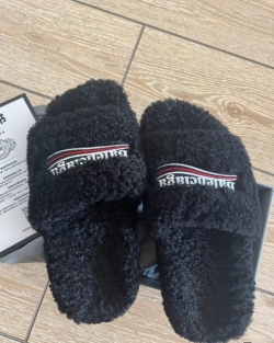 Balenciaga Furry Slides Black Label review Ingrid Tsang