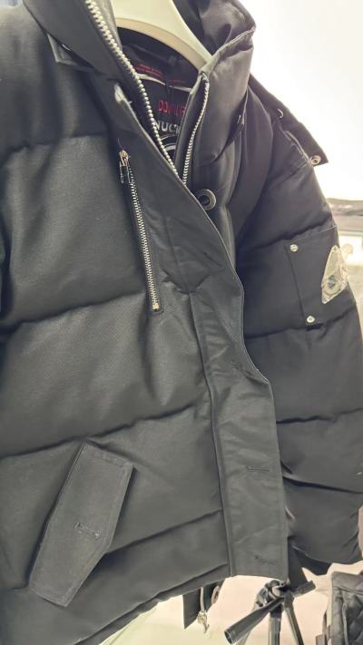  Moose knuckles  Zippered women's down jacket black review brayan blanco