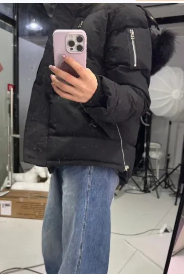  Moose knuckles  Zippered women's down jacket black (NFC) review 