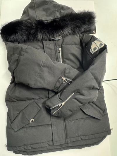  Moose knuckles  Zippered women's down jacket black review Kameron Sa 00