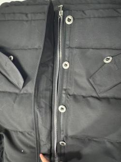  Moose knuckles  Zippered women's down jacket black review Kameron Sa 02