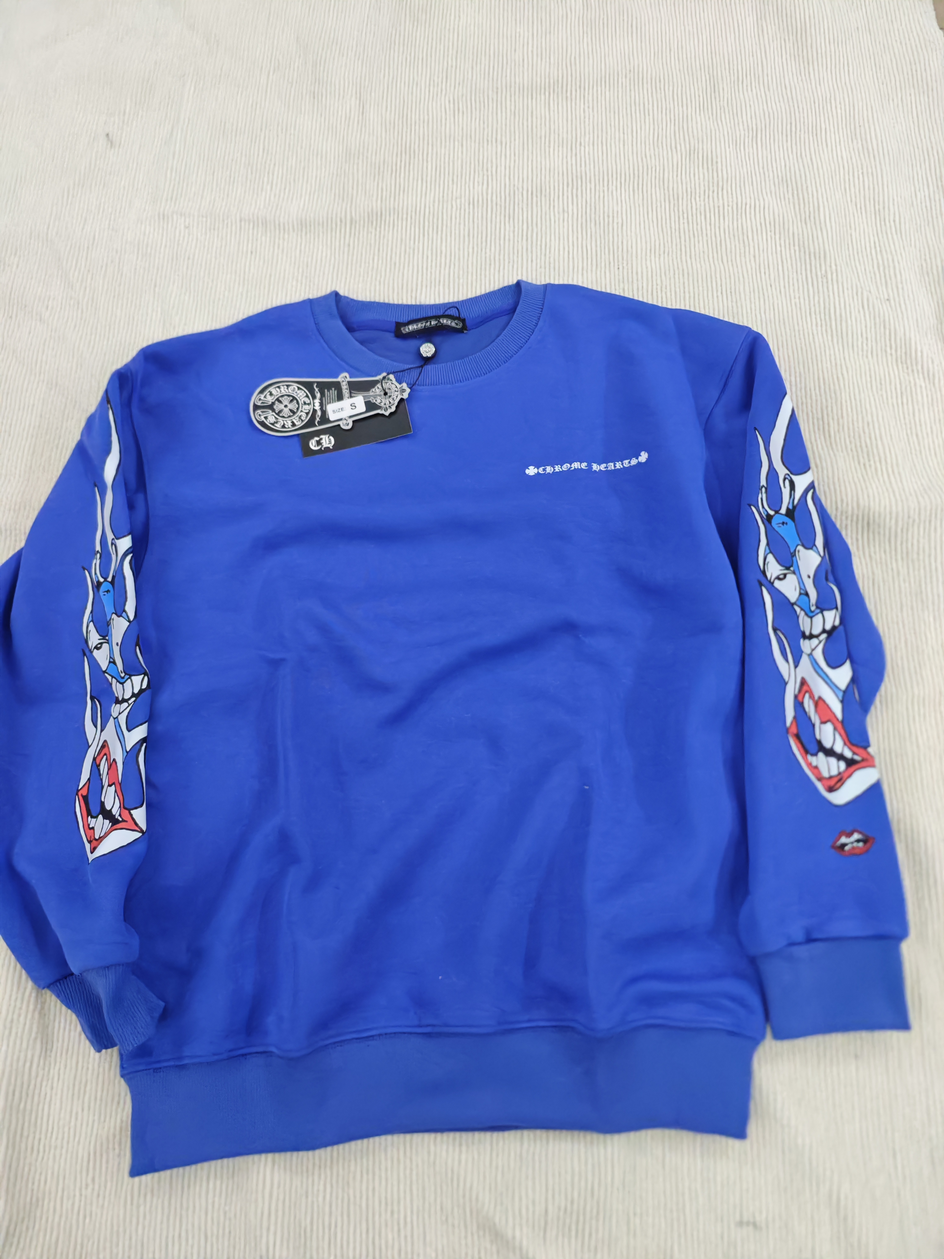 Chrome Hearts x Matty Boy Space Long-Sleeve T-Shirt 'Blue' review Roque Alvarado 01