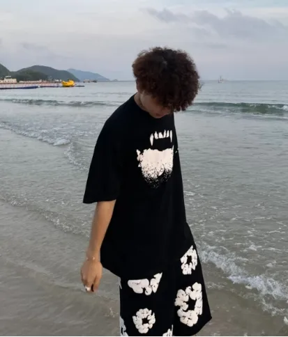 Denim Tears The Cotton Wreath Shorts Black review 