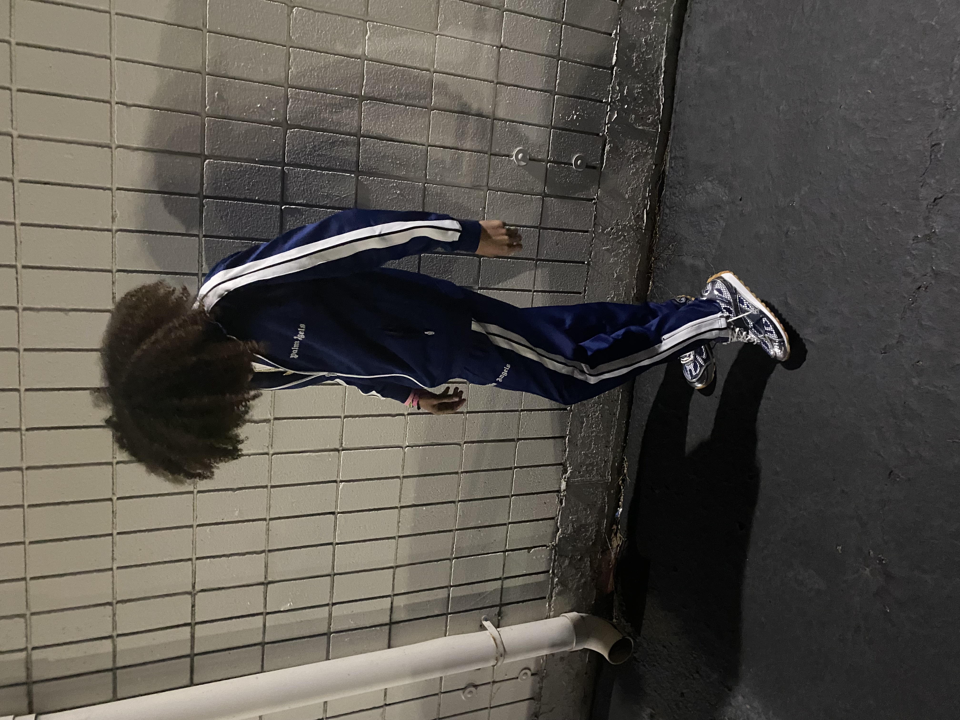 Palm Angel Tracksuit Navy Blue & White review Shelby