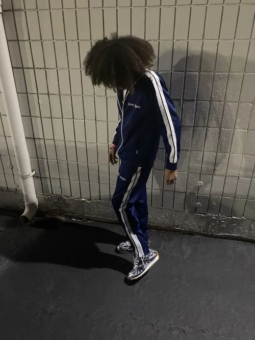 Palm Angel Tracksuit Navy Blue & White review 