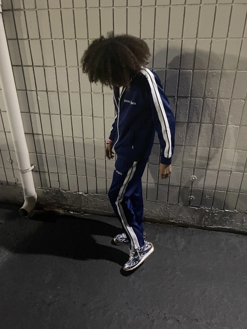 Palm Angel Tracksuit Navy Blue & White review 