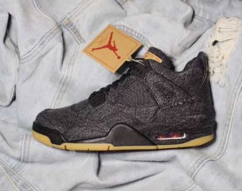 PK God Batch Levis x Air Jordan 4 Levi's Black AQ9103-001 review 