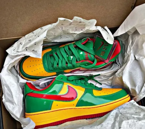 PK God Batch Lil Yachty X Air Force 1 Low 'Concrete Boys Lucky Green' review 