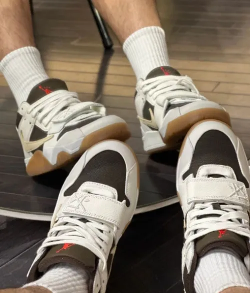 PK God Batch Jordan 2 Travis Scott x Jordan Cut The Check Nice Kicks White Brown FZ8117-100 review 