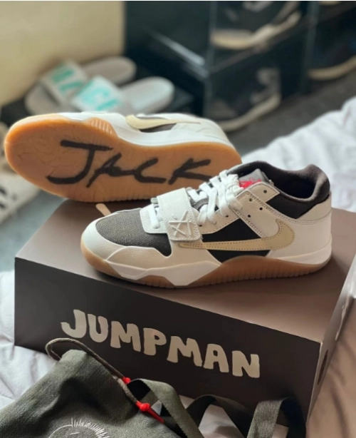 PK God Batch Jordan 2 Travis Scott x Jordan Cut The Check Nice Kicks White Brown FZ8117-100 review 