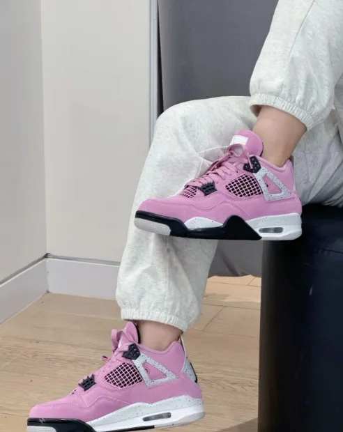 PK God Batch Air Jordan 4 Retro 'Orchid'  AQ9129-501 review 