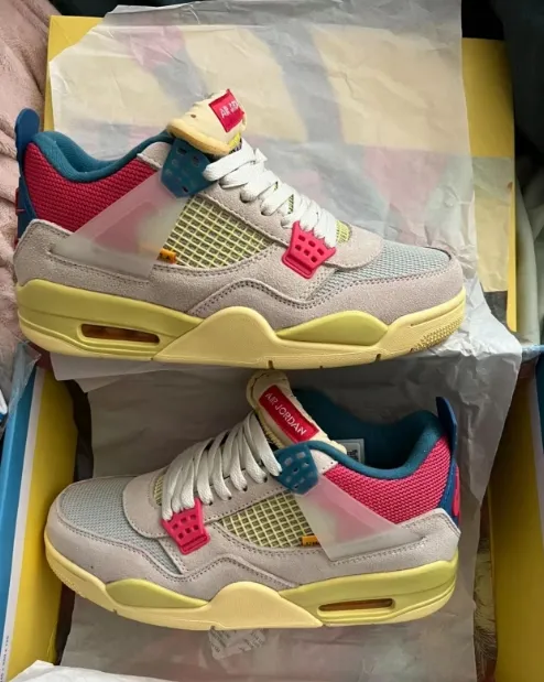 PK God Batch Air Jordan 4 Retro Union Guava Ice DC9533-800 review 