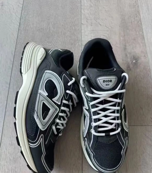 PK God Batch Dior Light Grey 'B30' Sneakers Black Coffee Color 3SN279ZND-H969 review 