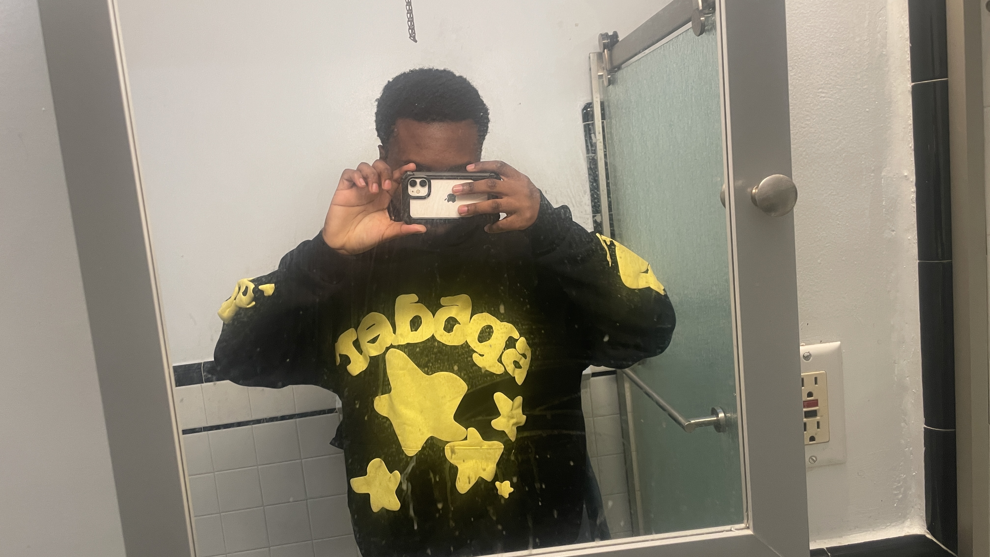 Sp5der Beluga Hoodie Onyx Yellow review Anthiny