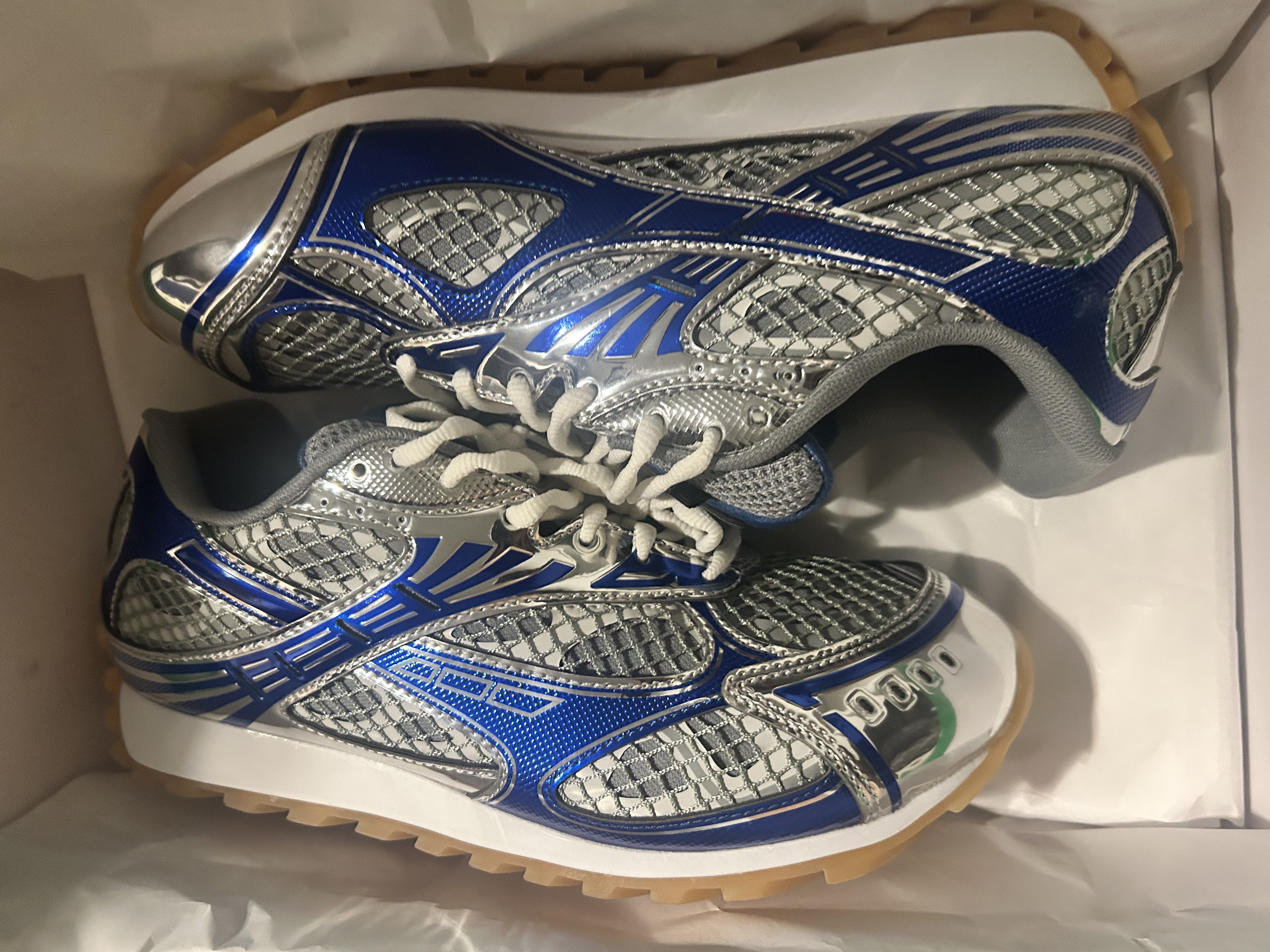 PK God Batch Bottega Veneta Orbit Sneaker Blue review Aj 04