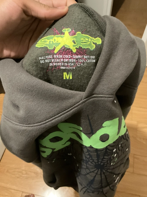 Sp5der Hoodie Grey review 