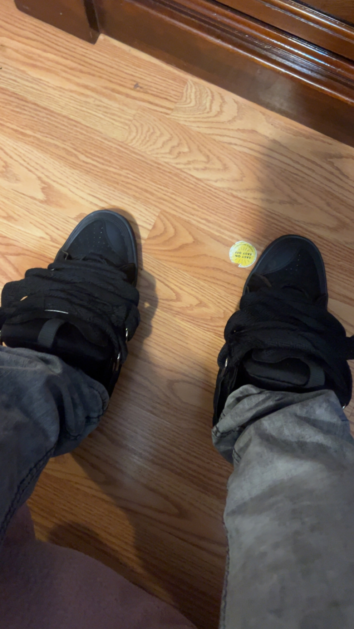  Lanvin Leather Curb All Black review J*** 01