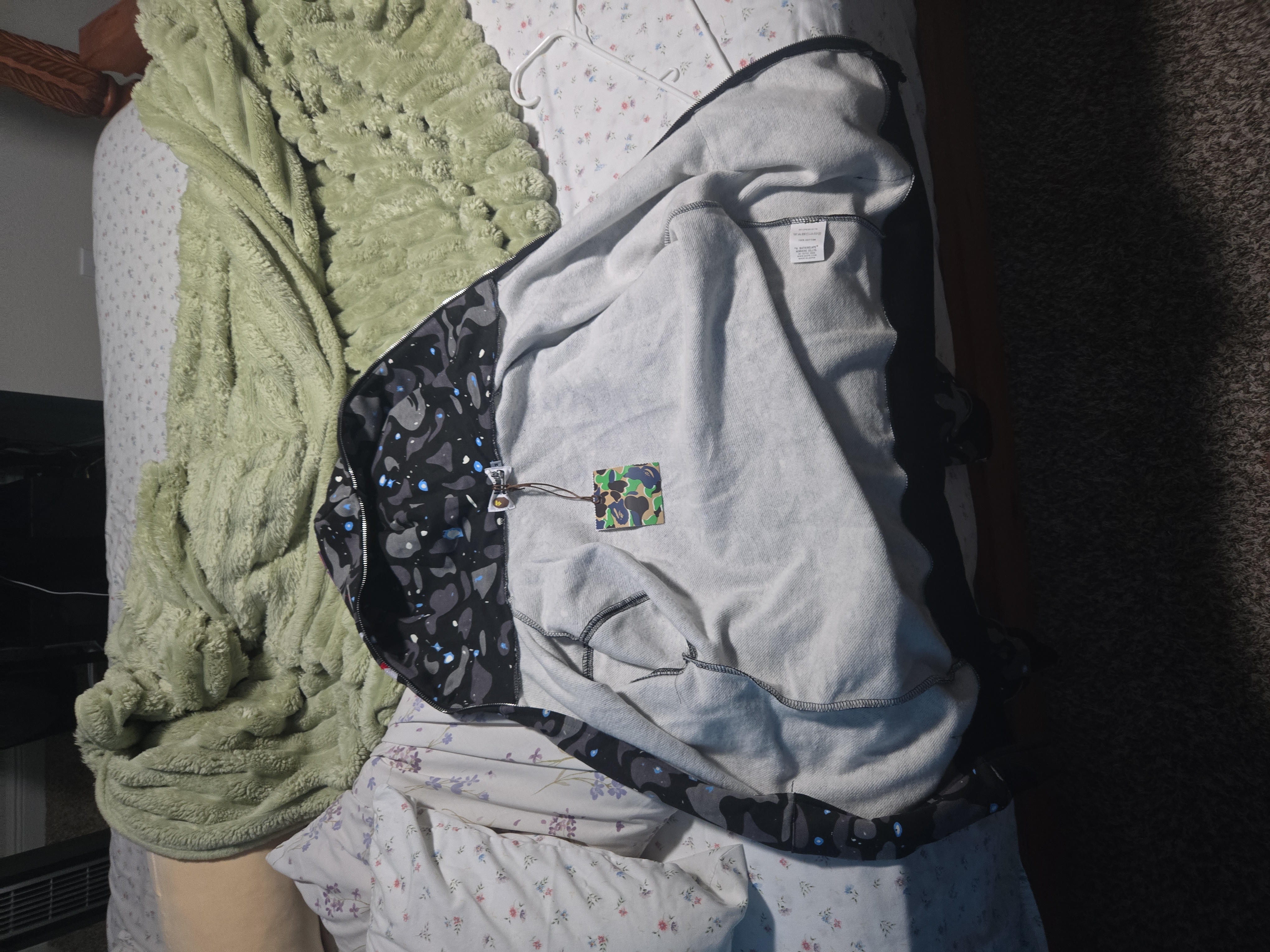 BAPE Color Camo Shark Zip Hoodie Black 4580793319054 review ThugginBug