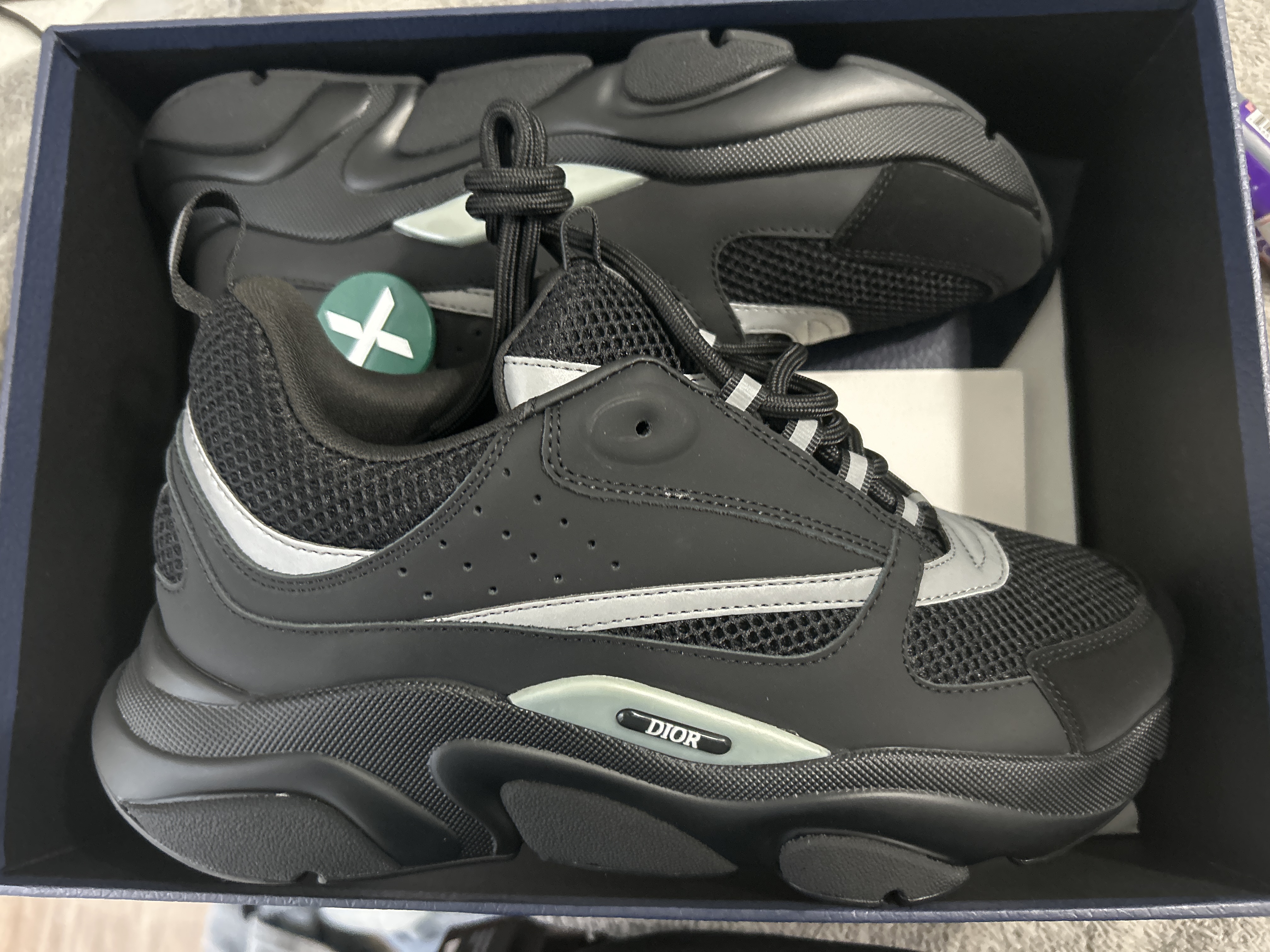 PK God Batch Dior B22 Black Silver 3SN231ZNG_H969 review Tzz