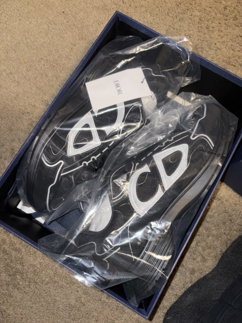 PK God Batch Dior Light Grey 'B30' Sneakers New Reflective 3SN27ZIR-16536 review 