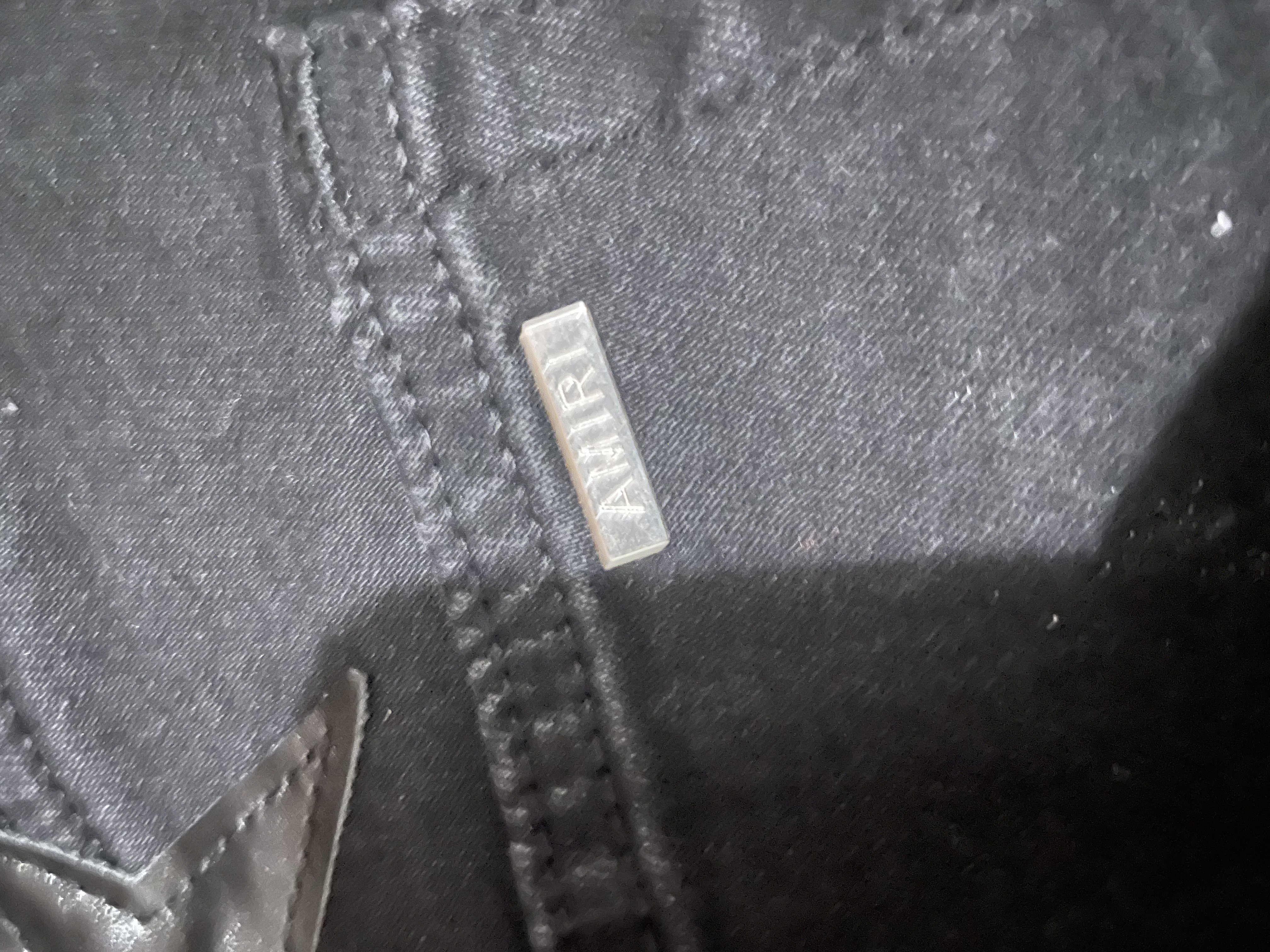 AMIRI Chemist Leather Star Aged Jeans Black review Ju 01