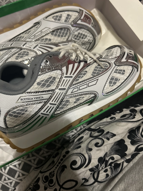 PK God Batch Bottega Veneta Orbit Sneaker Silver review 