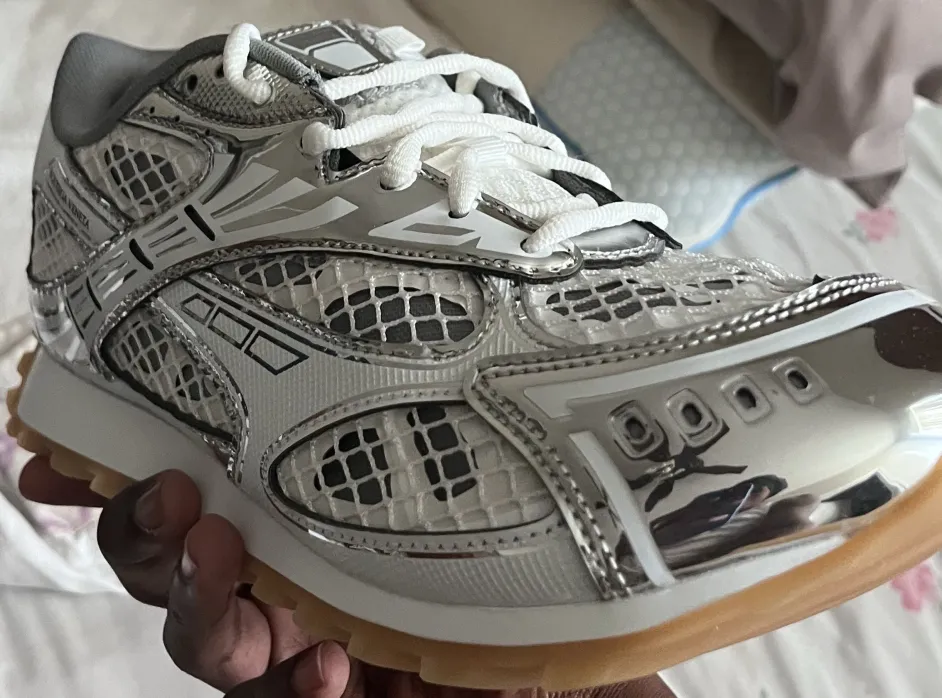 PK God Batch Bottega Veneta Orbit Sneaker Silver review E*** 02