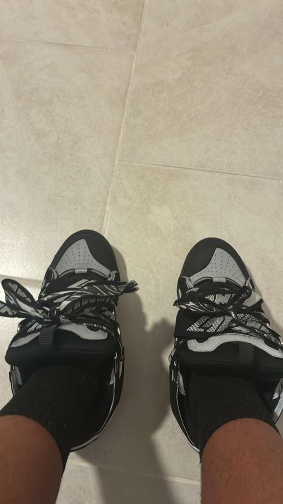 Lanvin Curb Sneaker Black Grey FM-SKRK11-REFL-P2210 review D*** 01