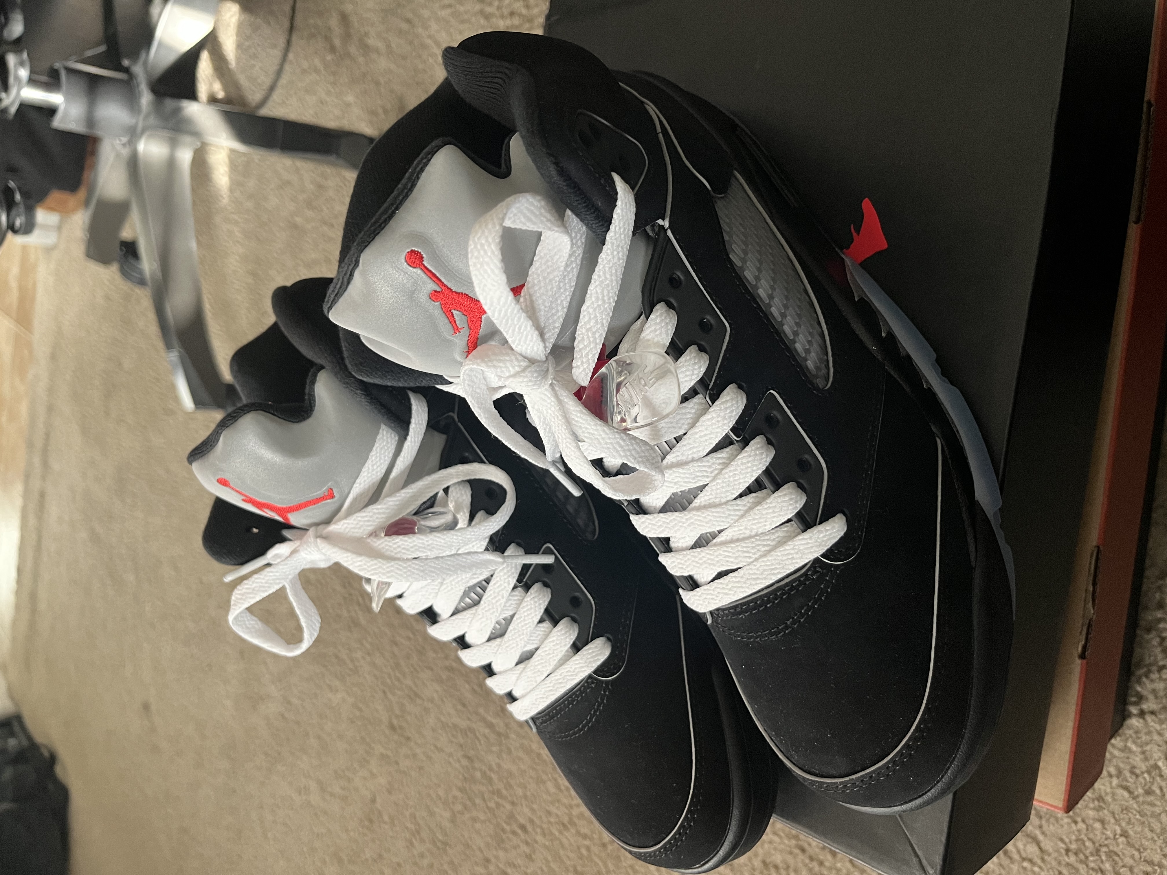 PK God Batch Air Jordan 5 Retro OG Black Metallic Reimagined HF3975-001 review South East 00