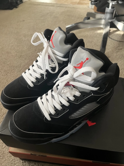 PK God Batch Air Jordan 5 Retro OG Black Metallic Reimagined HF3975-001 review 