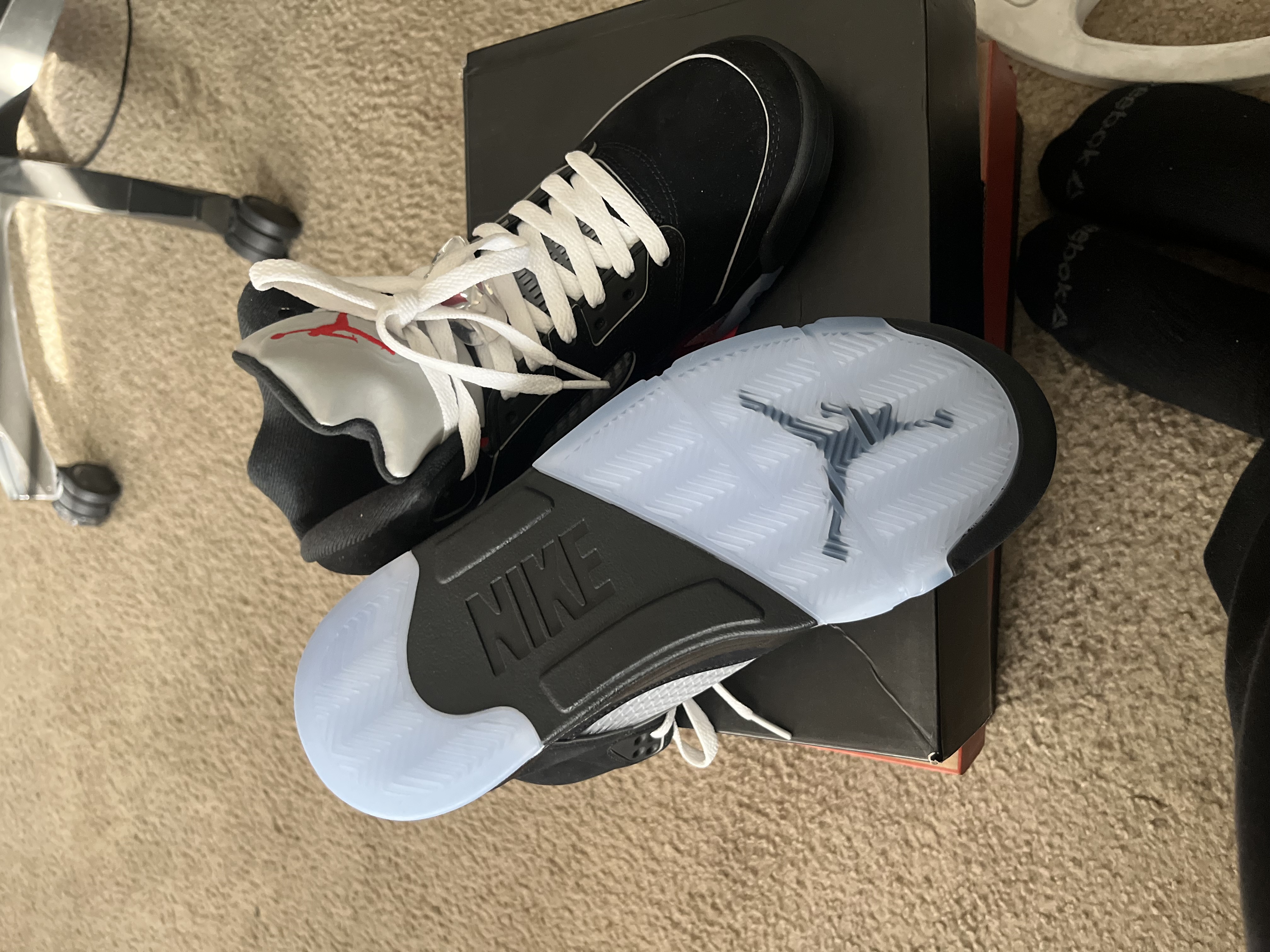 PK God Batch Air Jordan 5 Retro OG Black Metallic Reimagined HF3975-001 review South East 02