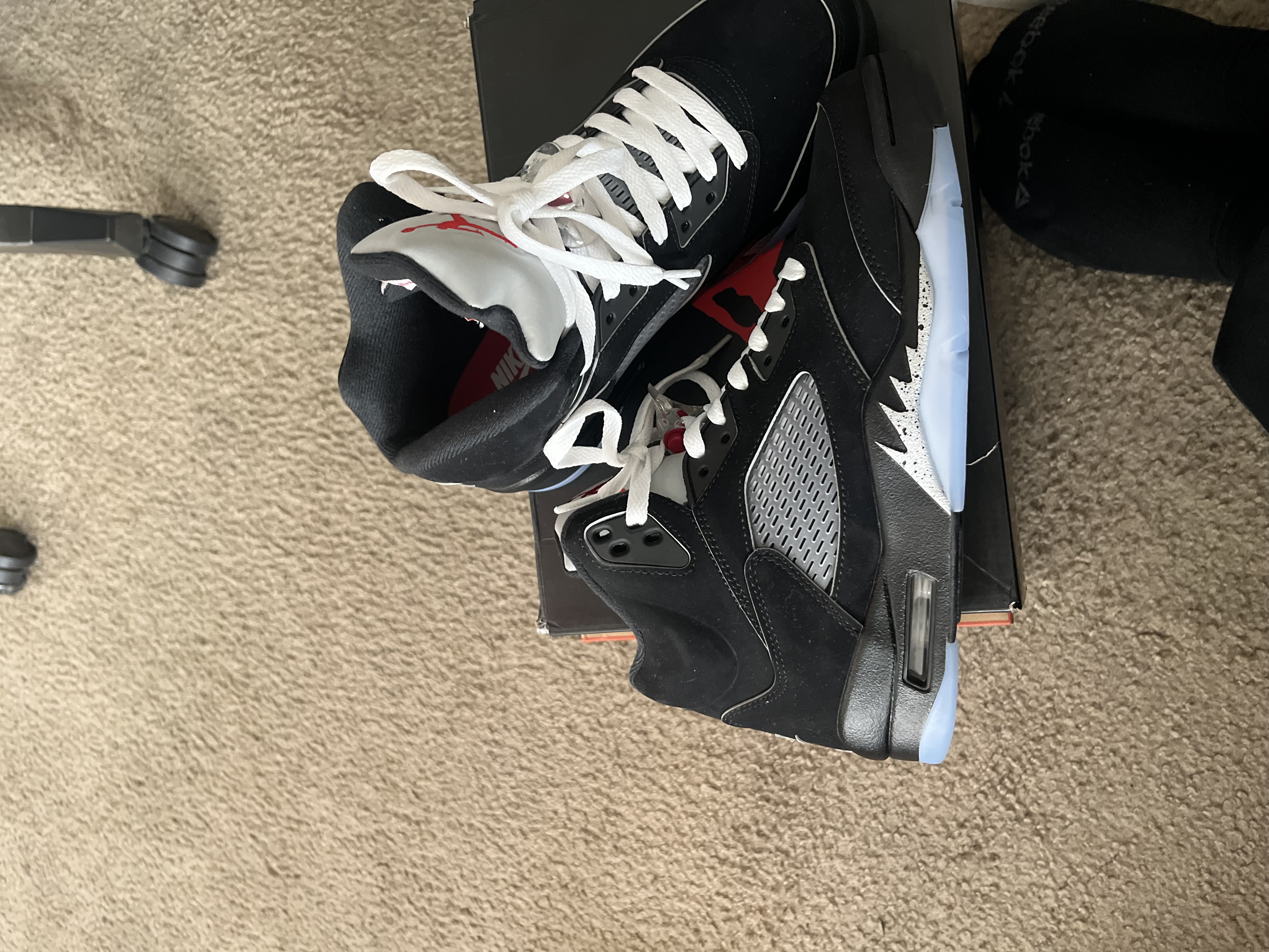 PK God Batch Air Jordan 5 Retro OG Black Metallic Reimagined HF3975-001 review South East 04