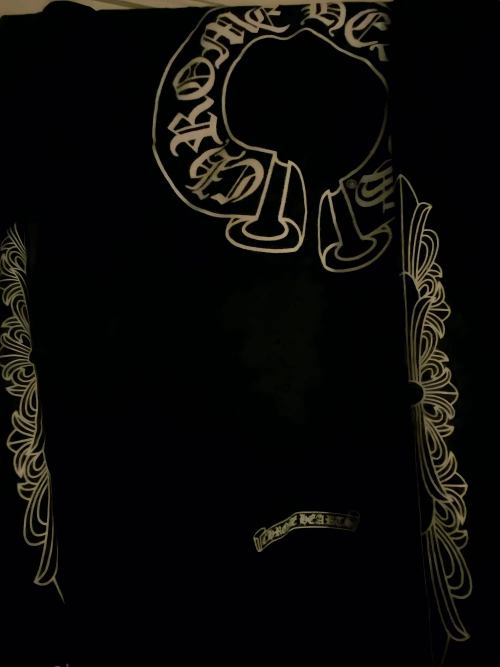 Chrome Hearts Horse Shoe Floral Hoodie Black review 