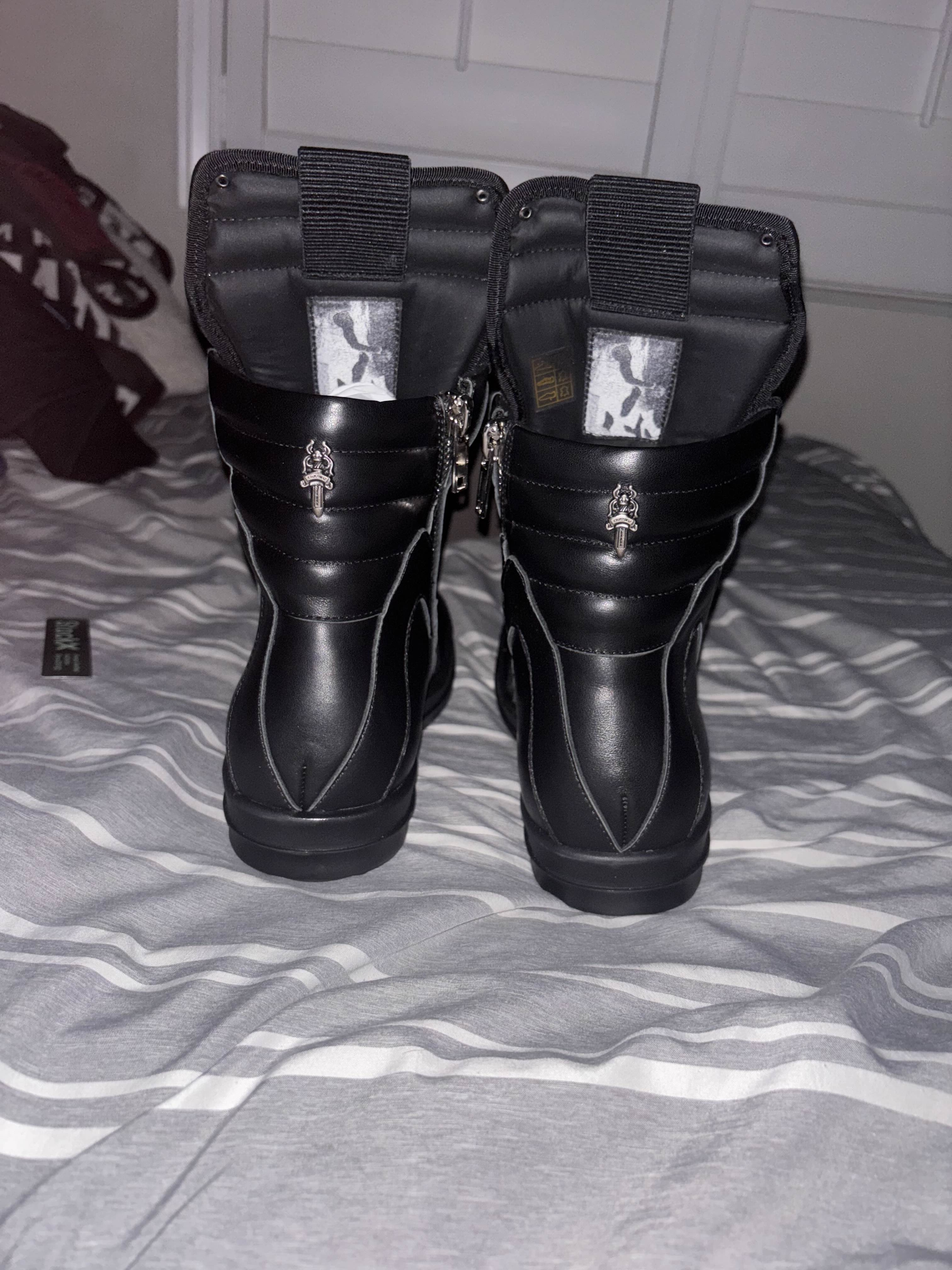 PK God Batch Chrome Hearts x ROWS shoes high review E*** 01