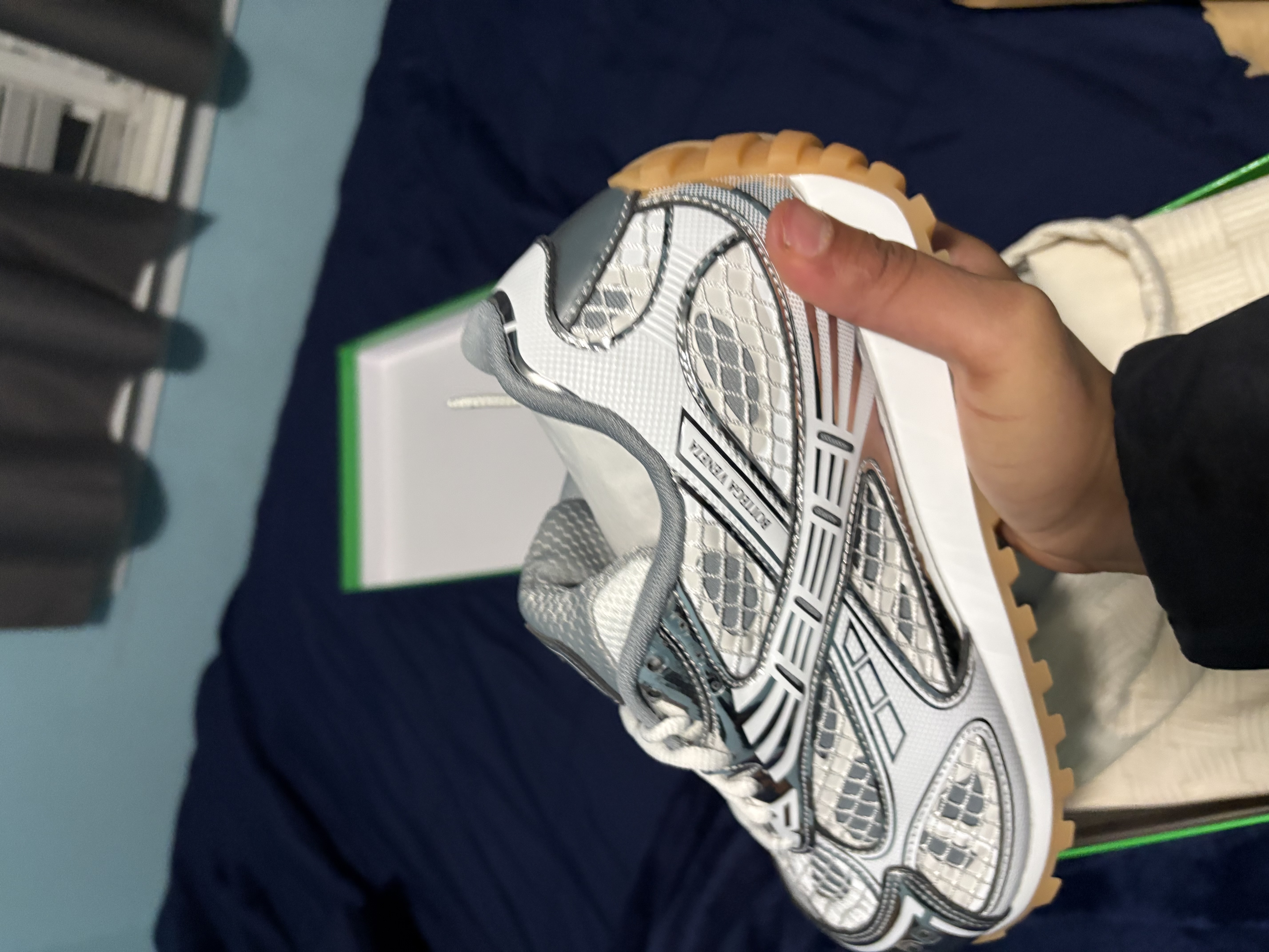 PK God Batch Bottega Veneta Orbit Sneaker Silver review Carter 02