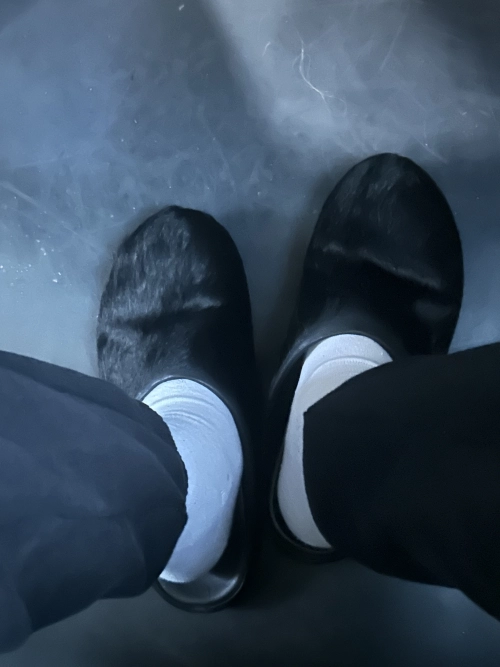 Marni Long hair Calfskin Fussbett Sabot Black SBMR000600P412200N99 review 