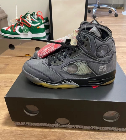PK God Batch Air Jordan 5 Retro Off-White Black CT8480-001 review 0