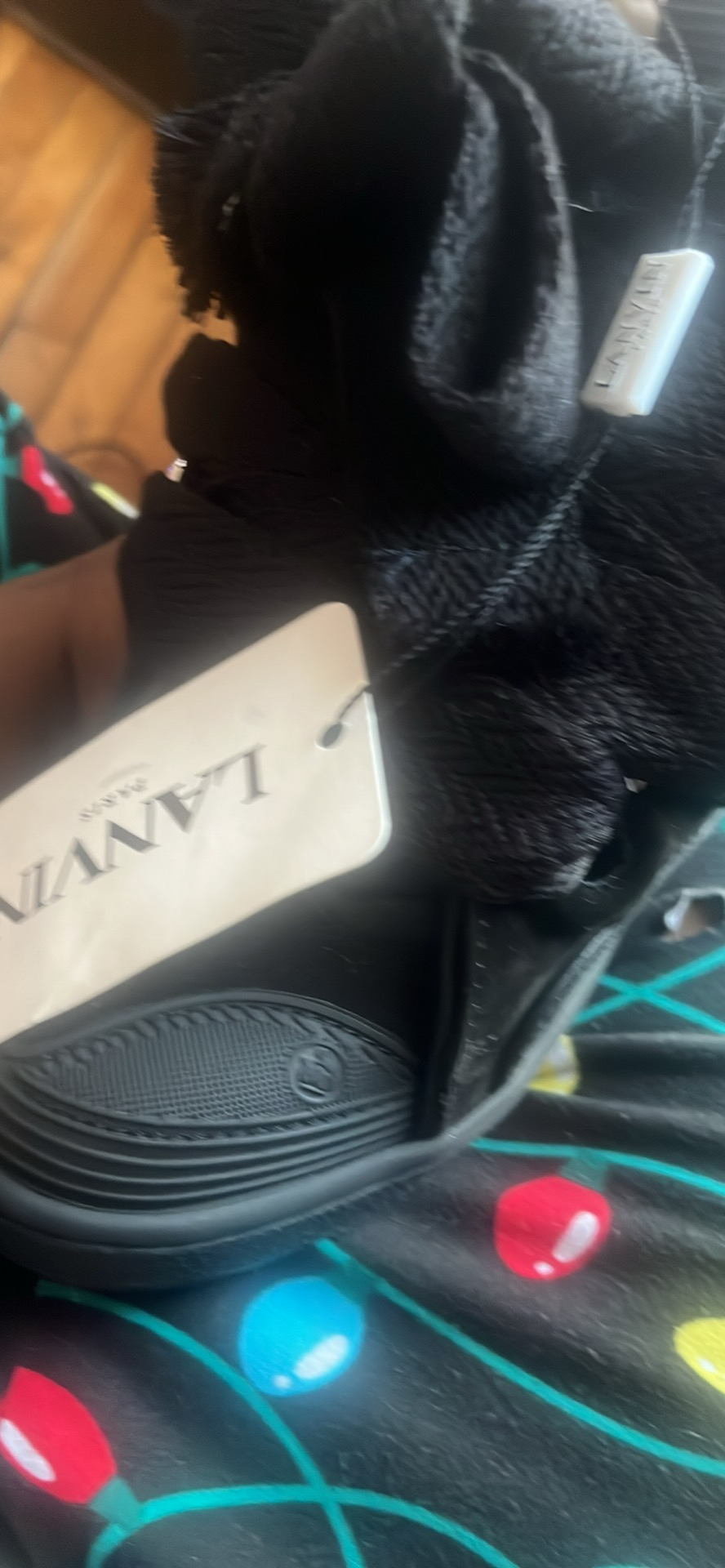  Lanvin Leather Curb All Black review Jah 00